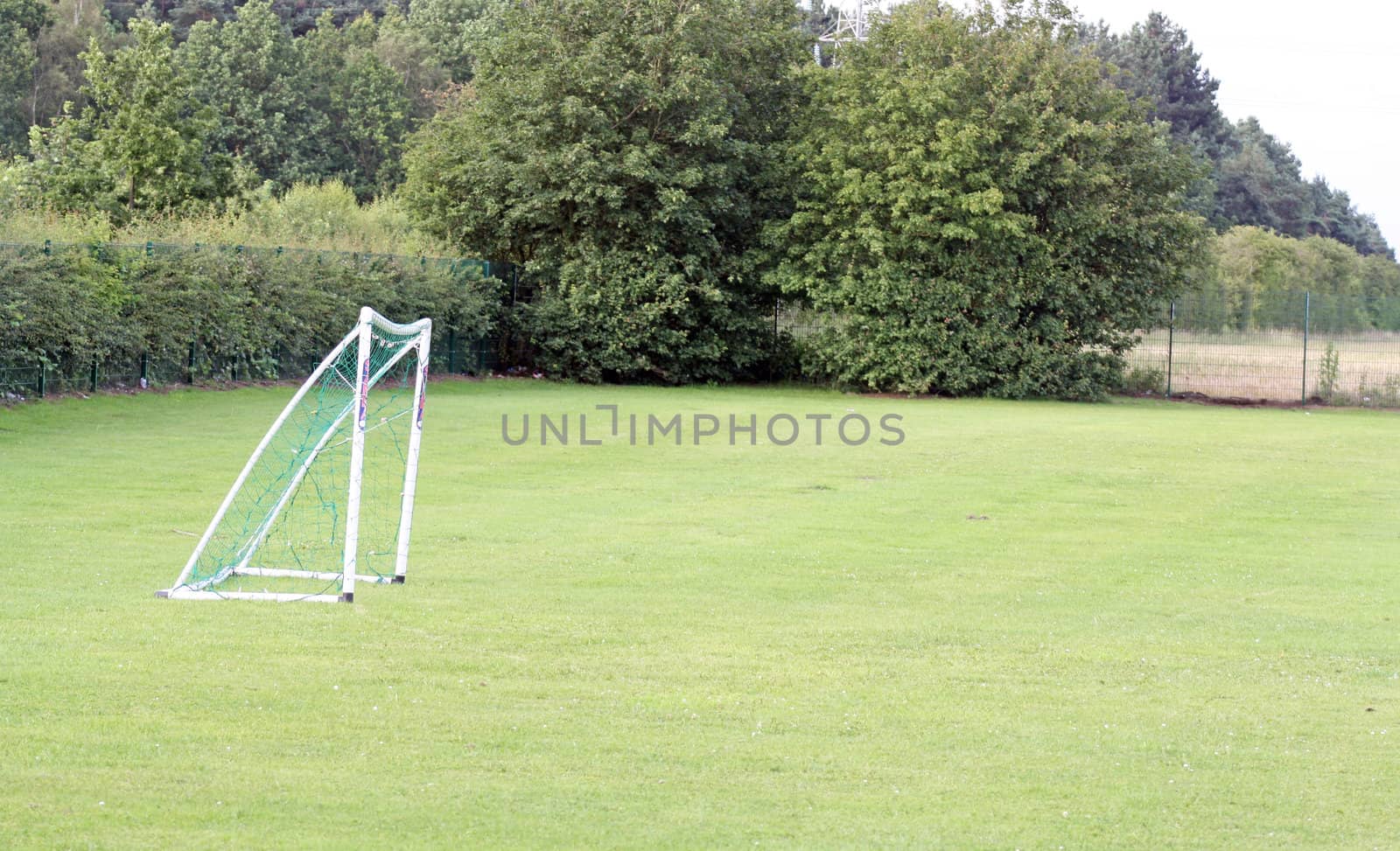football net on a field 