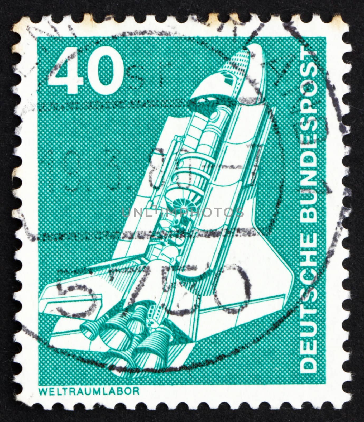 GERMANY - CIRCA 1975: a stamp printed in the Germany shows Space Shuttle, circa 1975