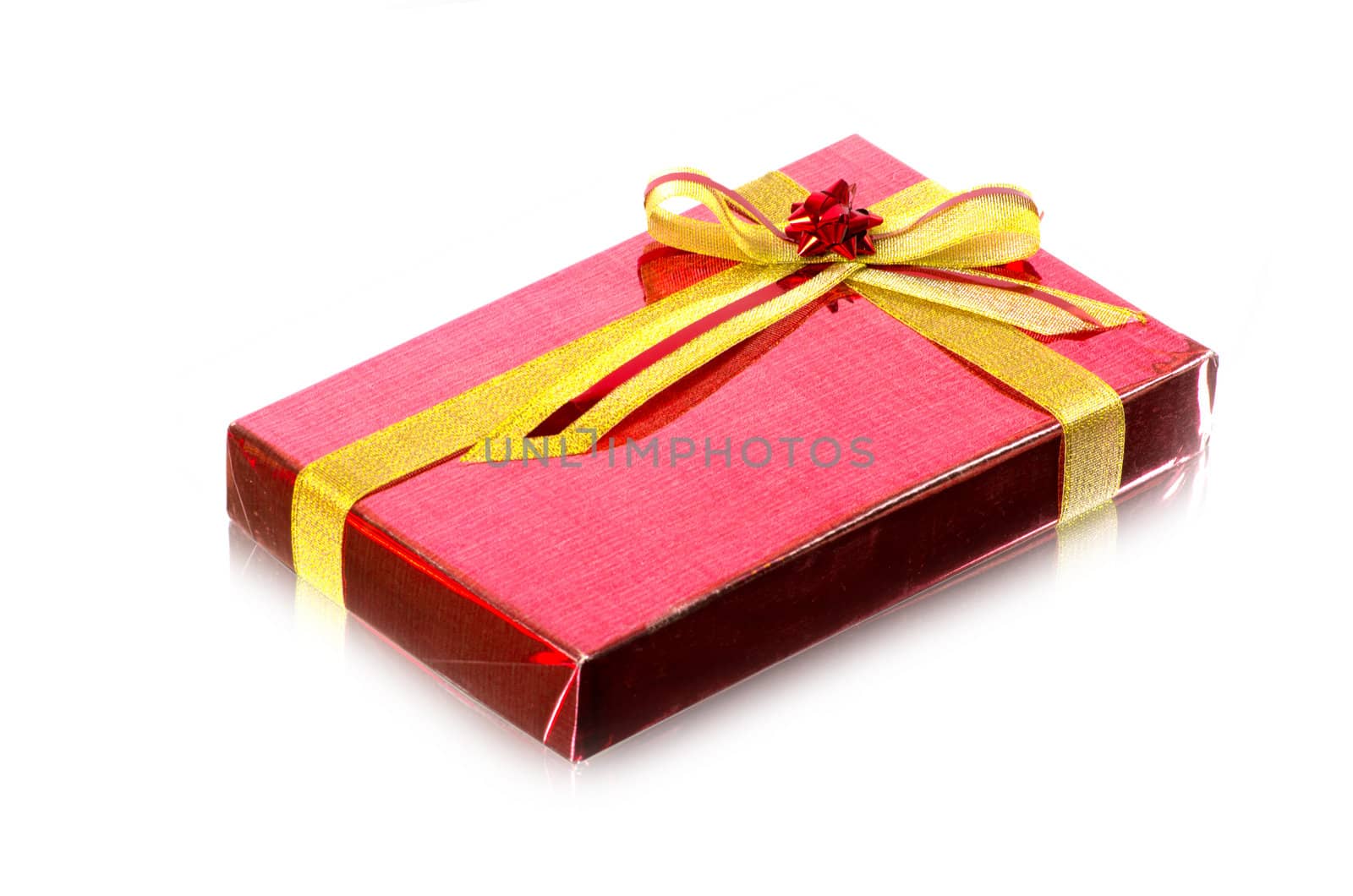Red Gift Box on white background