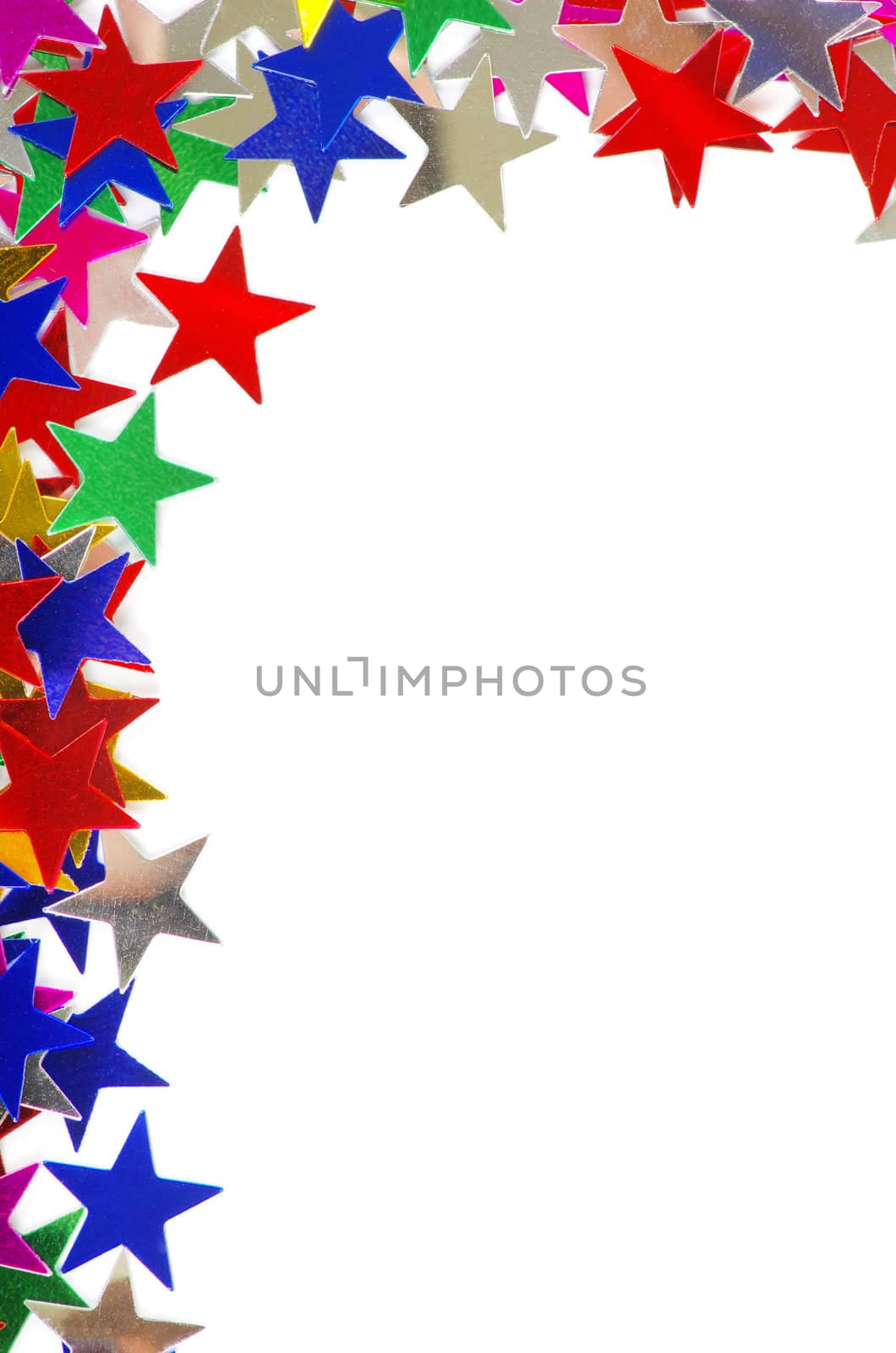 Colored stars background for your text on photo, and other.