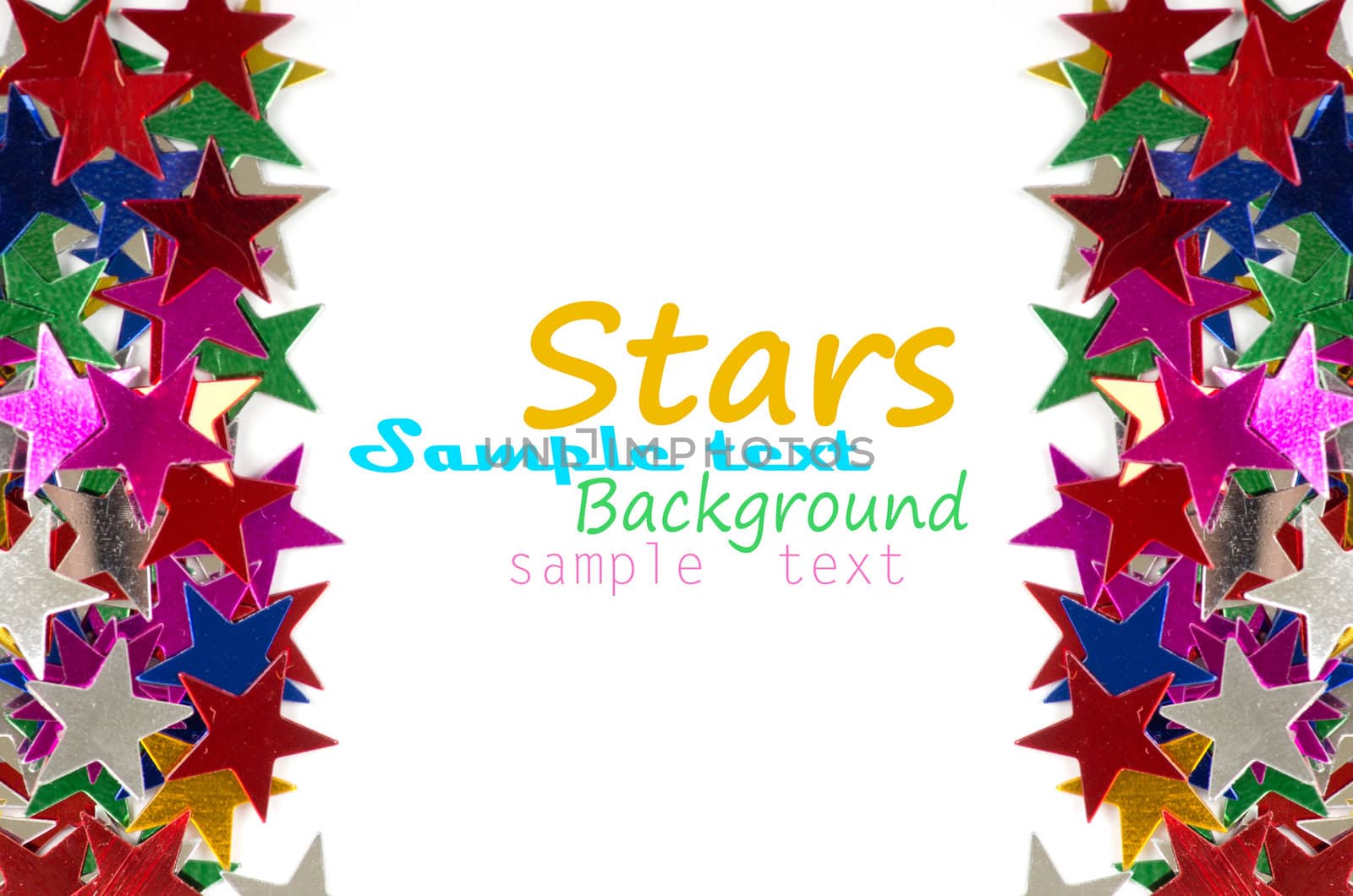 Colored stars background for your text on photo, and other.