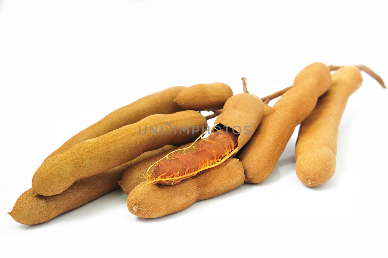 Tamarind isolated on white background