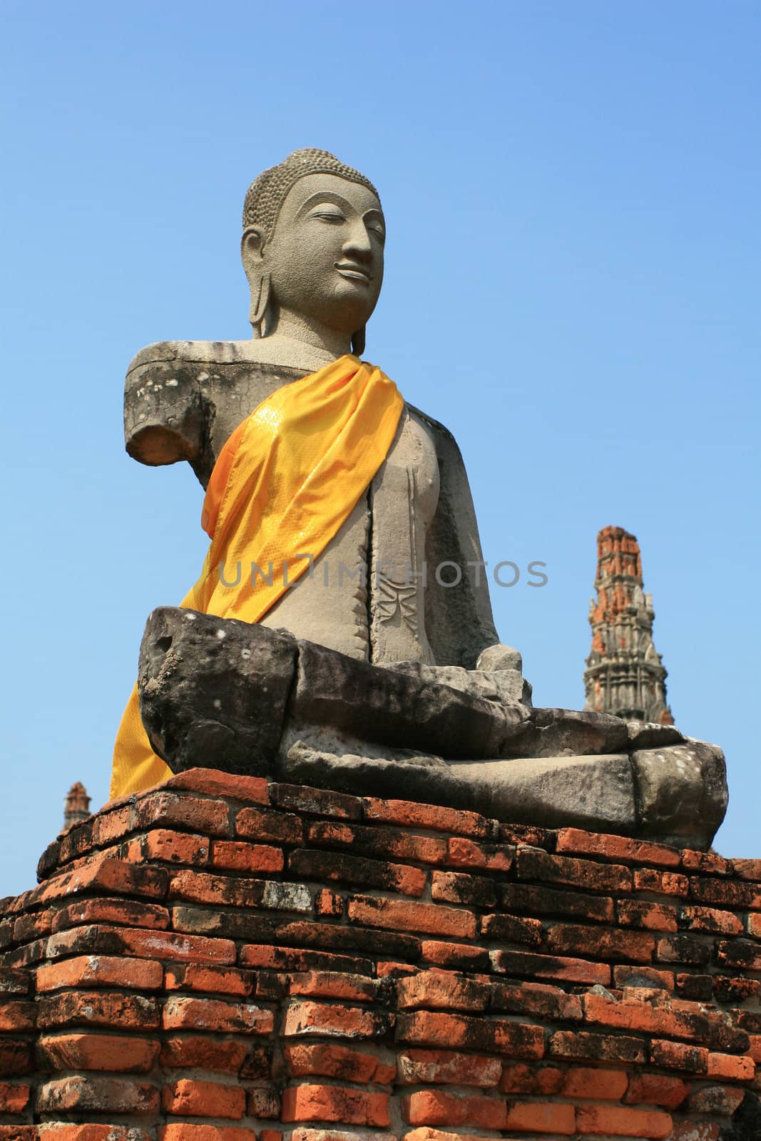 Old Buddha Statue in Ayutthaya, Thailand