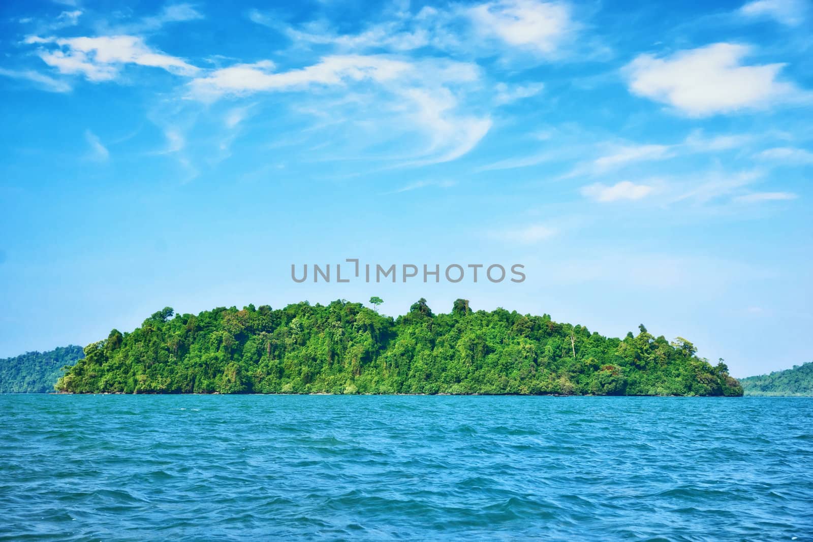 deserted tropical island by clearviewstock