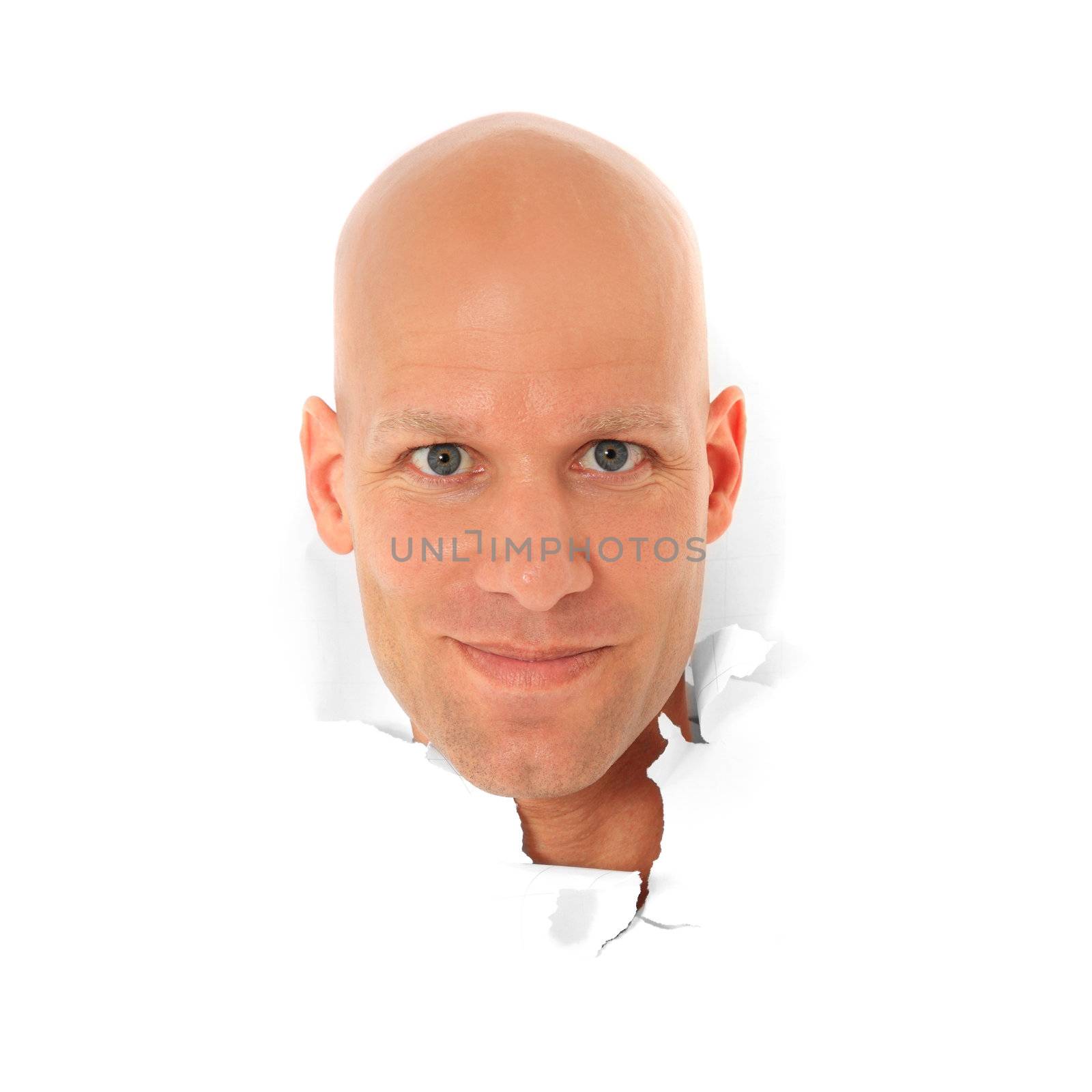 Attractive bald man by kaarsten