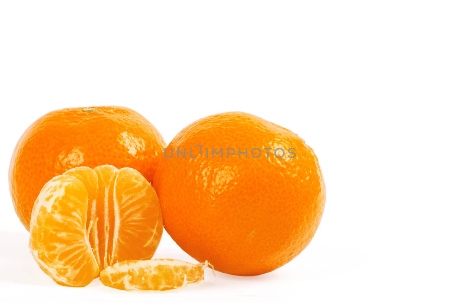 Mandarin isolated on white background