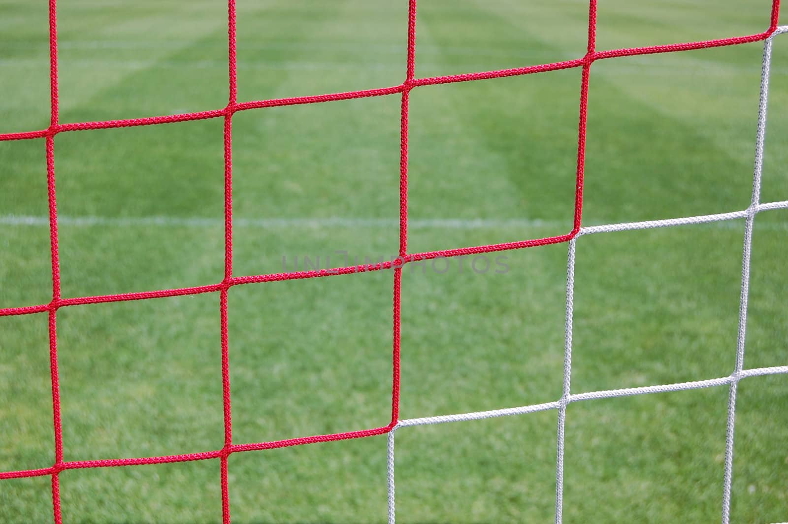 Type of a football field through a grid of gate.