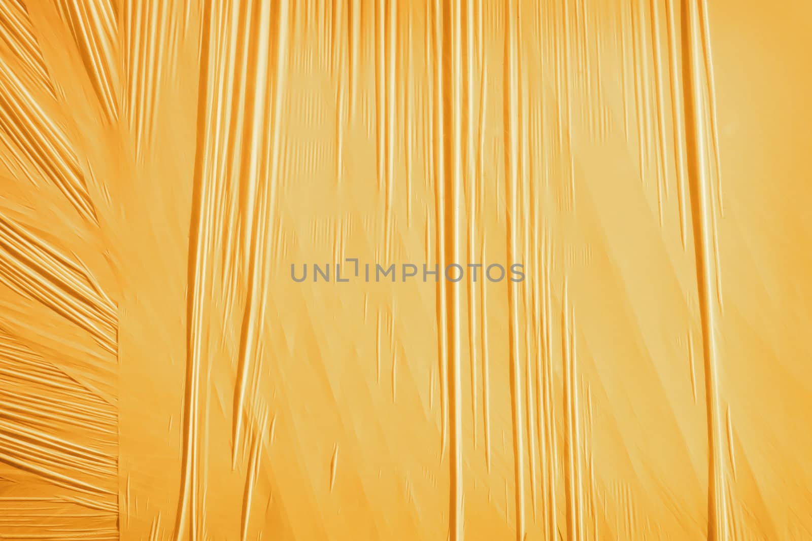 Orange background from a thin packing material