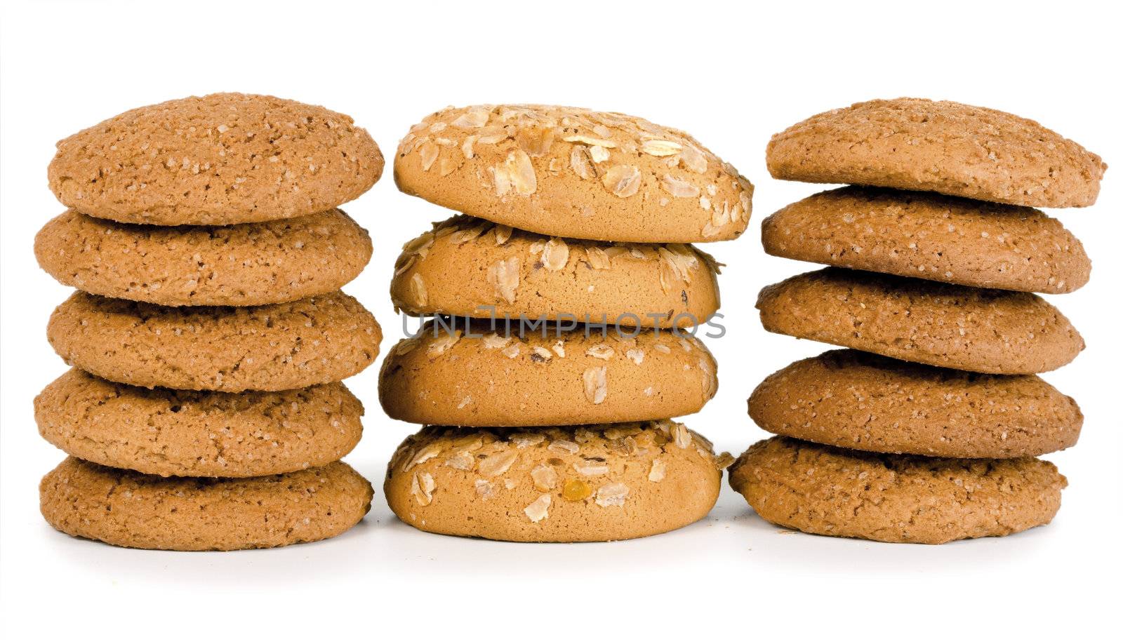 cookie oat set isolated on white background