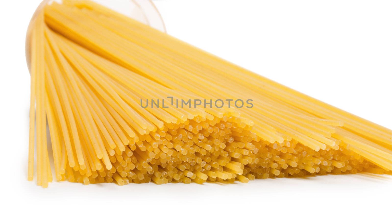 spaghetti isolated on white background