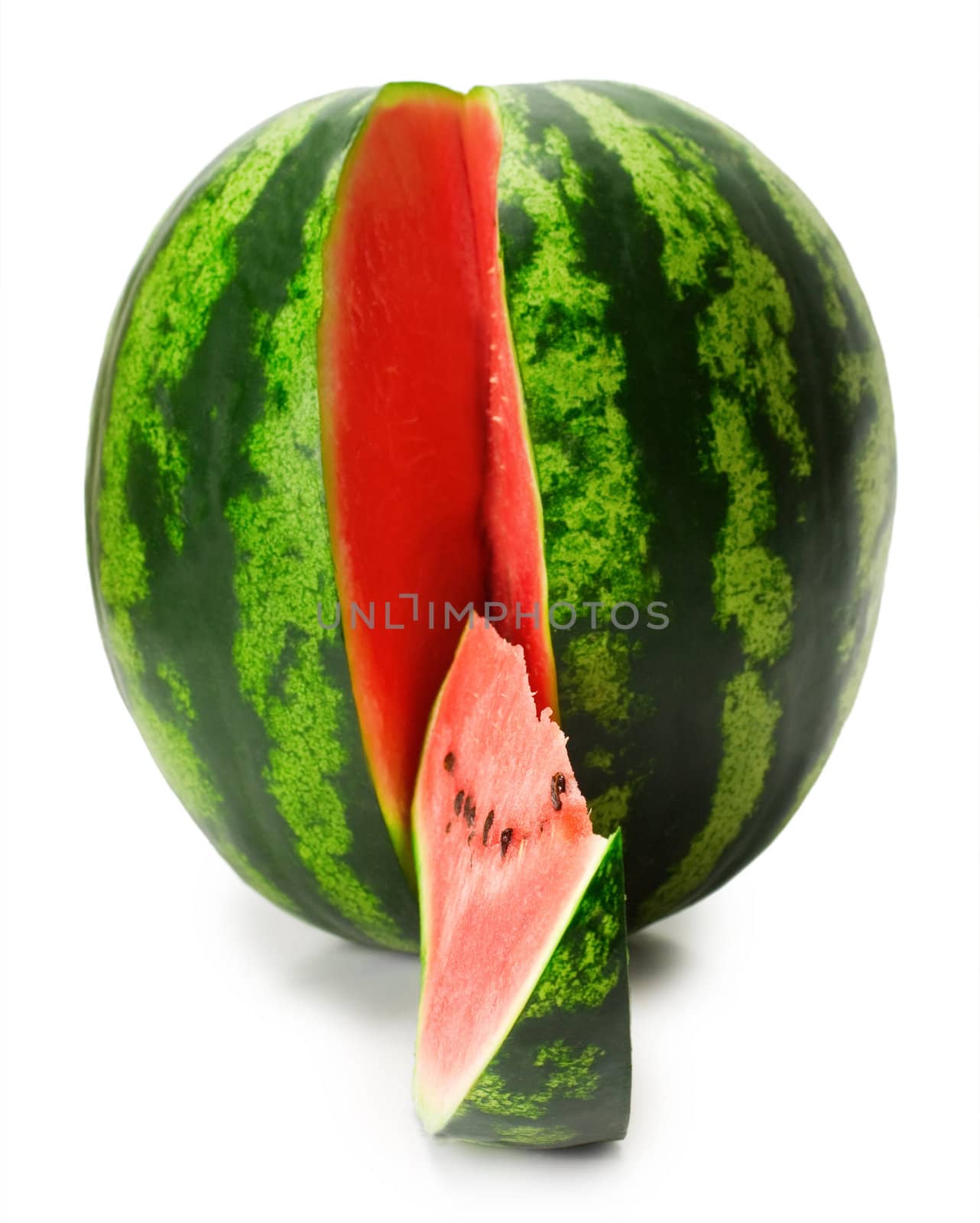 watermelon slice Isolated on white background