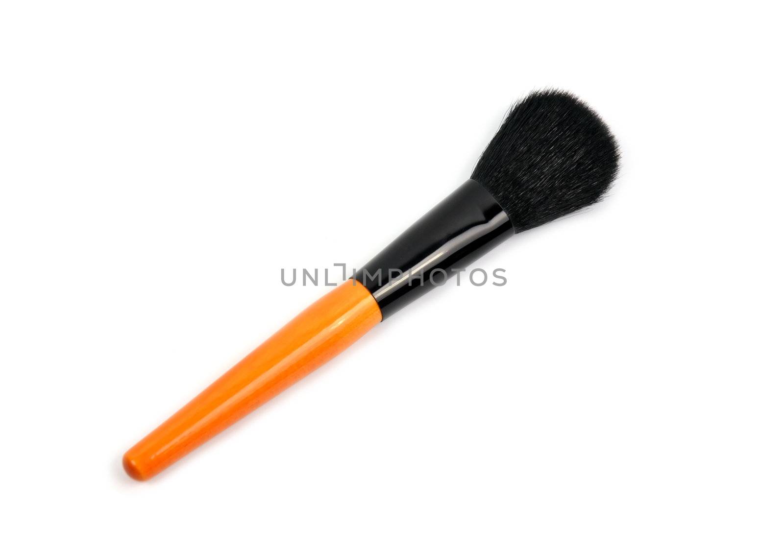 cosmetic brush on a white background 