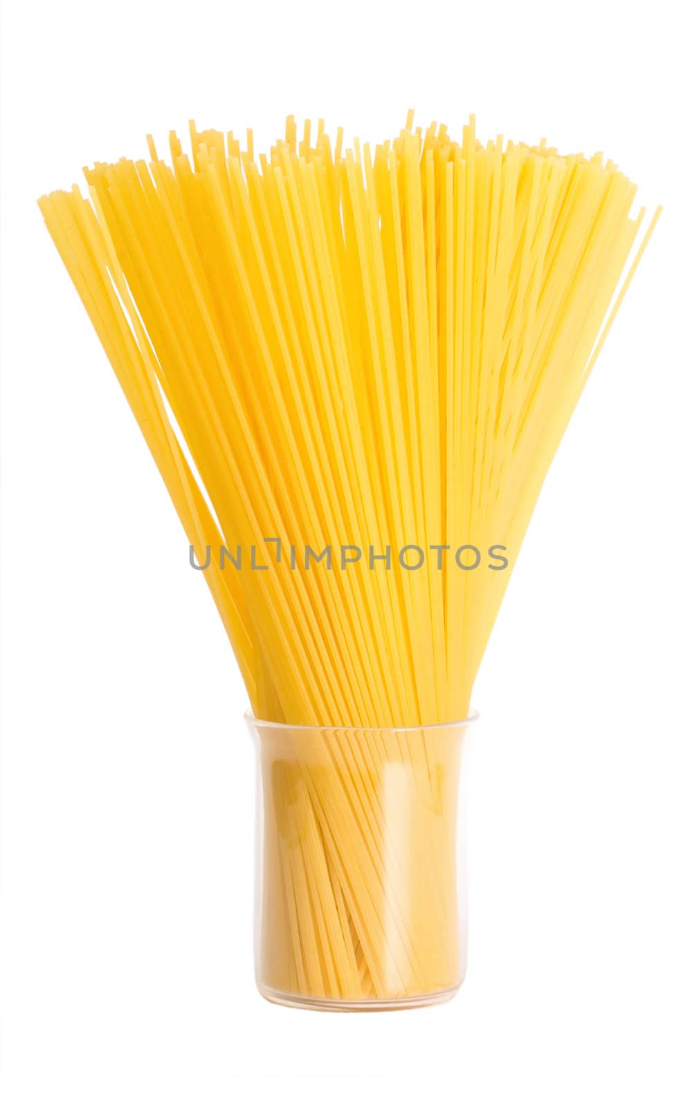 italian pasta isolated on white background.