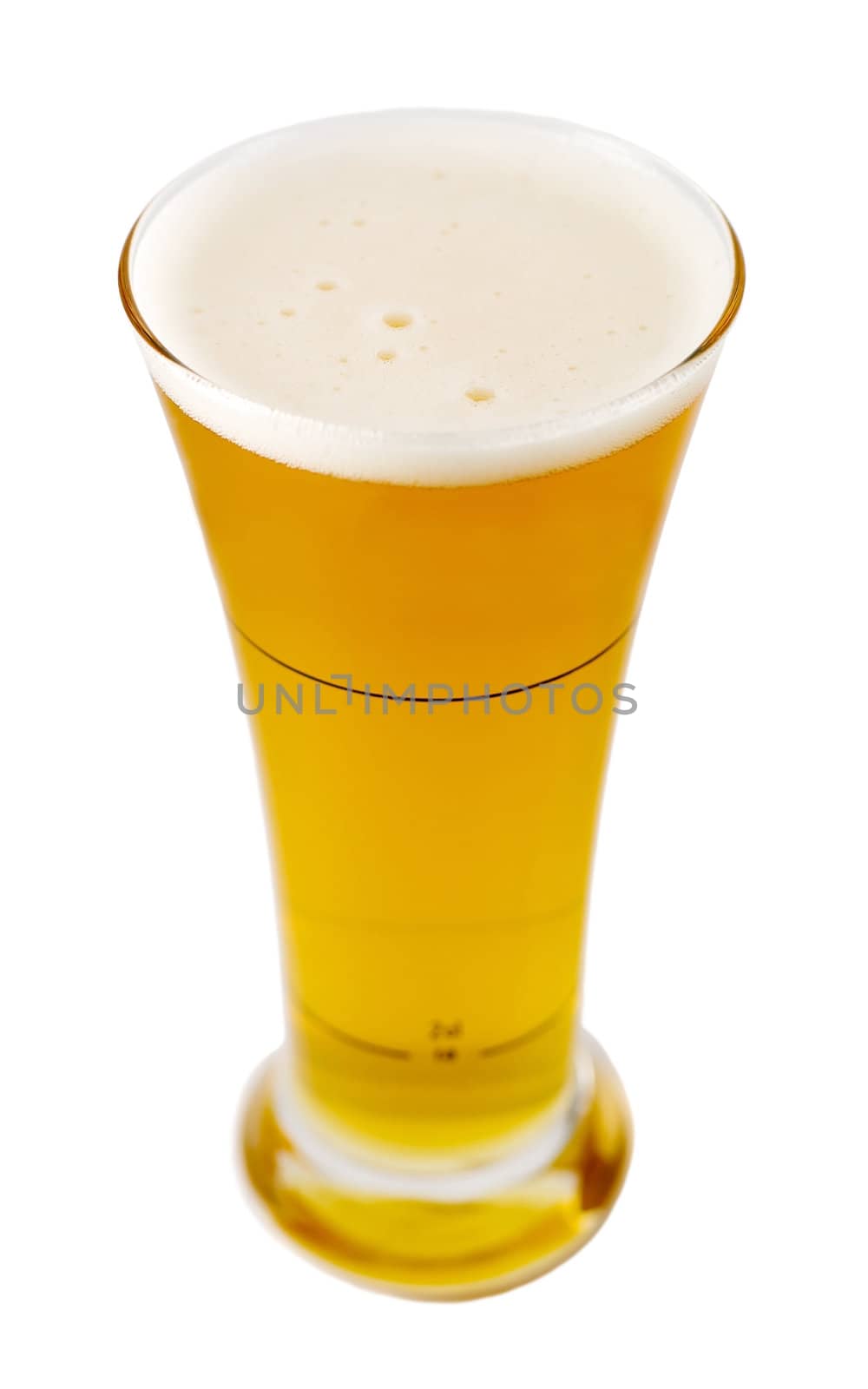 mug of beer isolated on white background