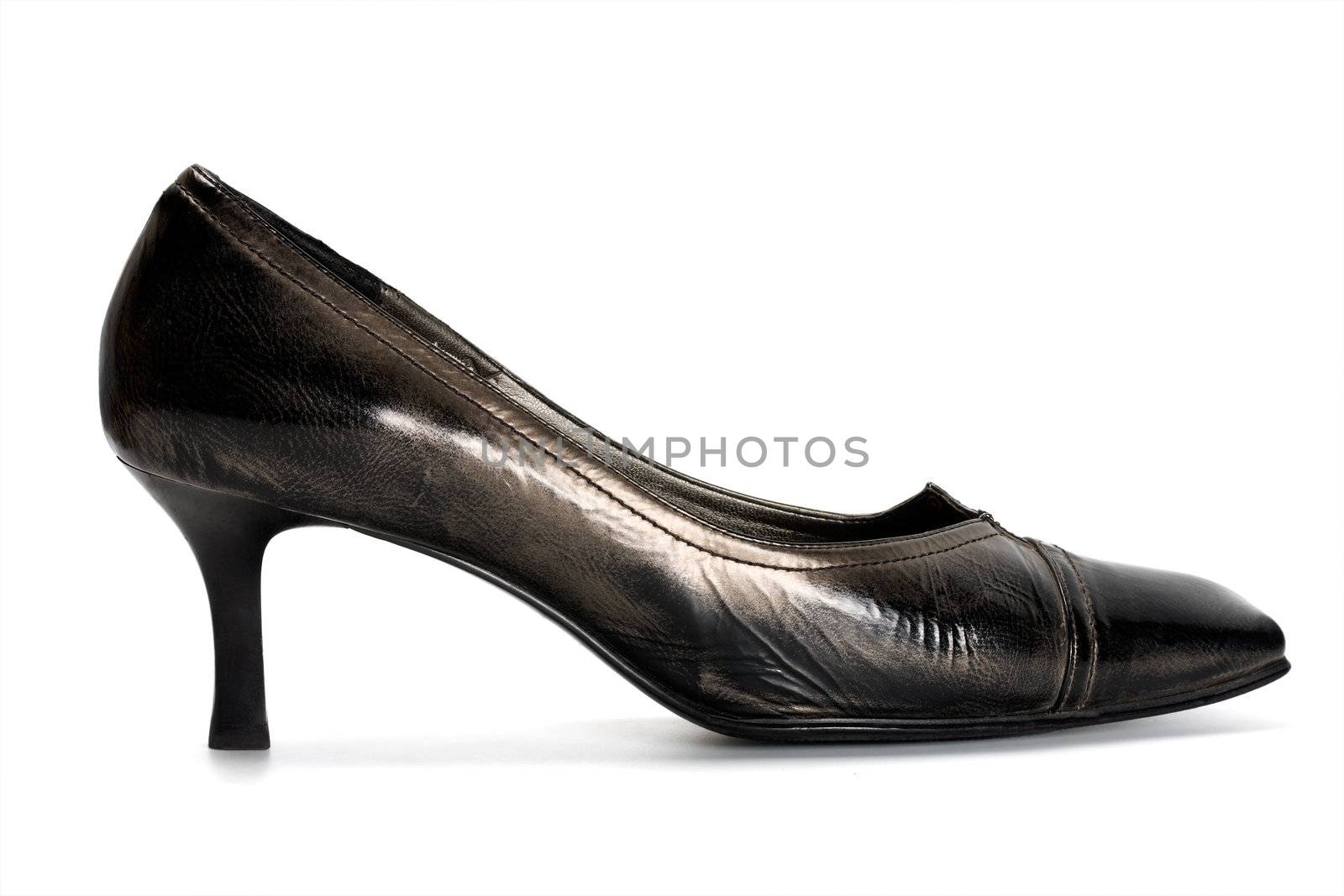 leather loafer isolated on white background