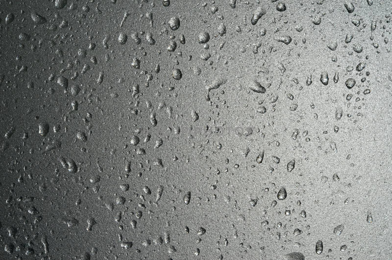 water drop on frosted glass