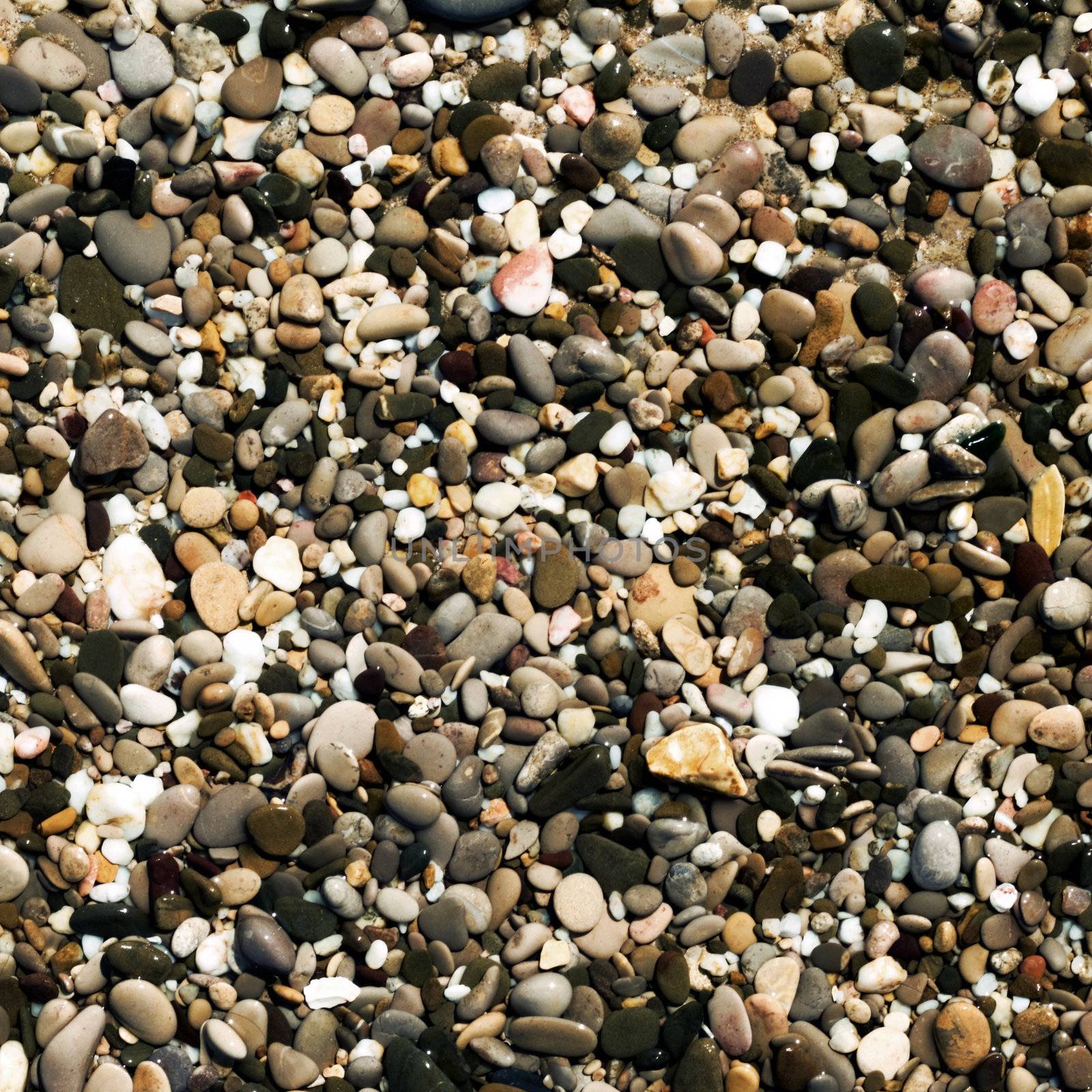 background with round peeble stones