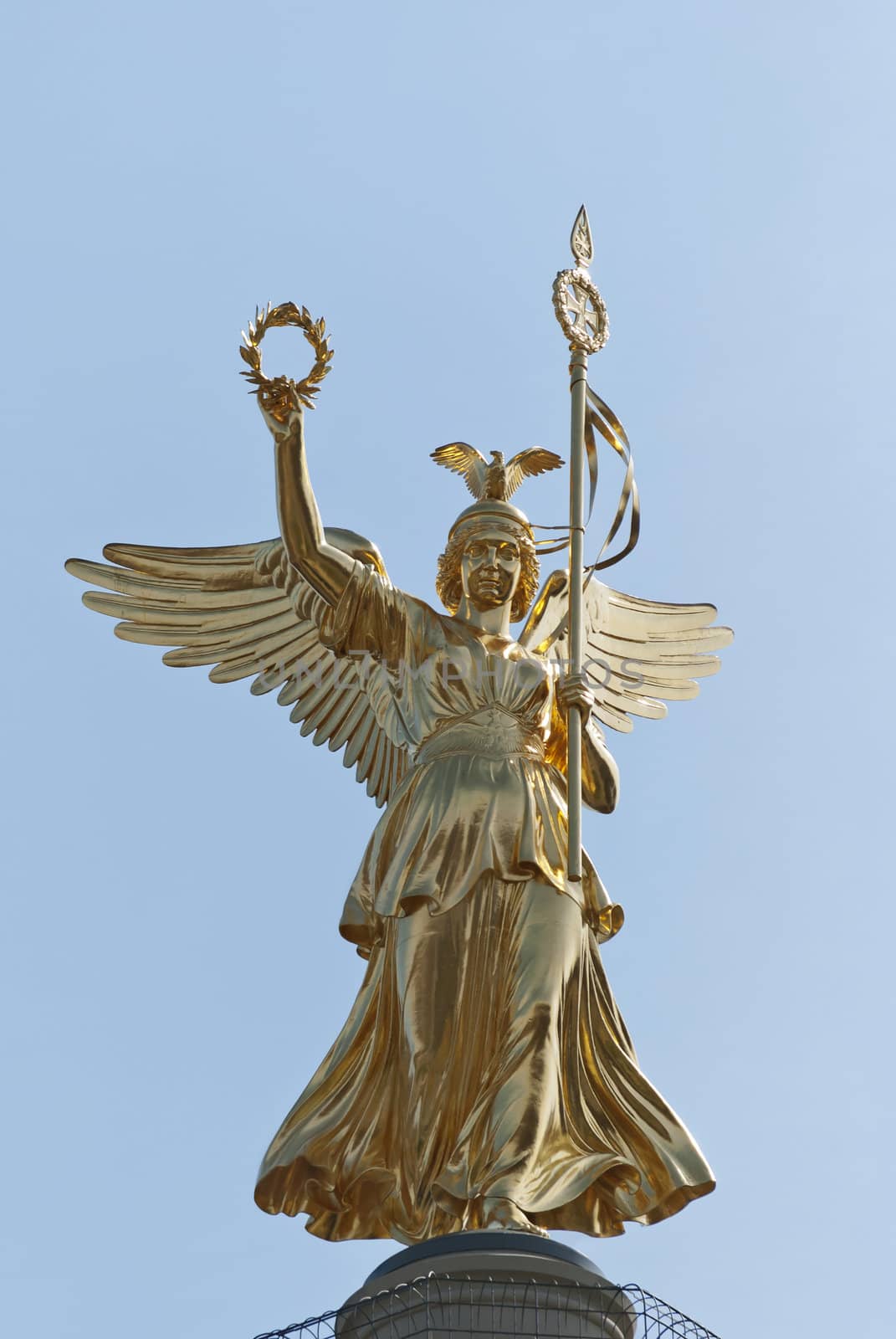 Statue of Victoria, Berlin Victory Column or Siegessaule, Germany 