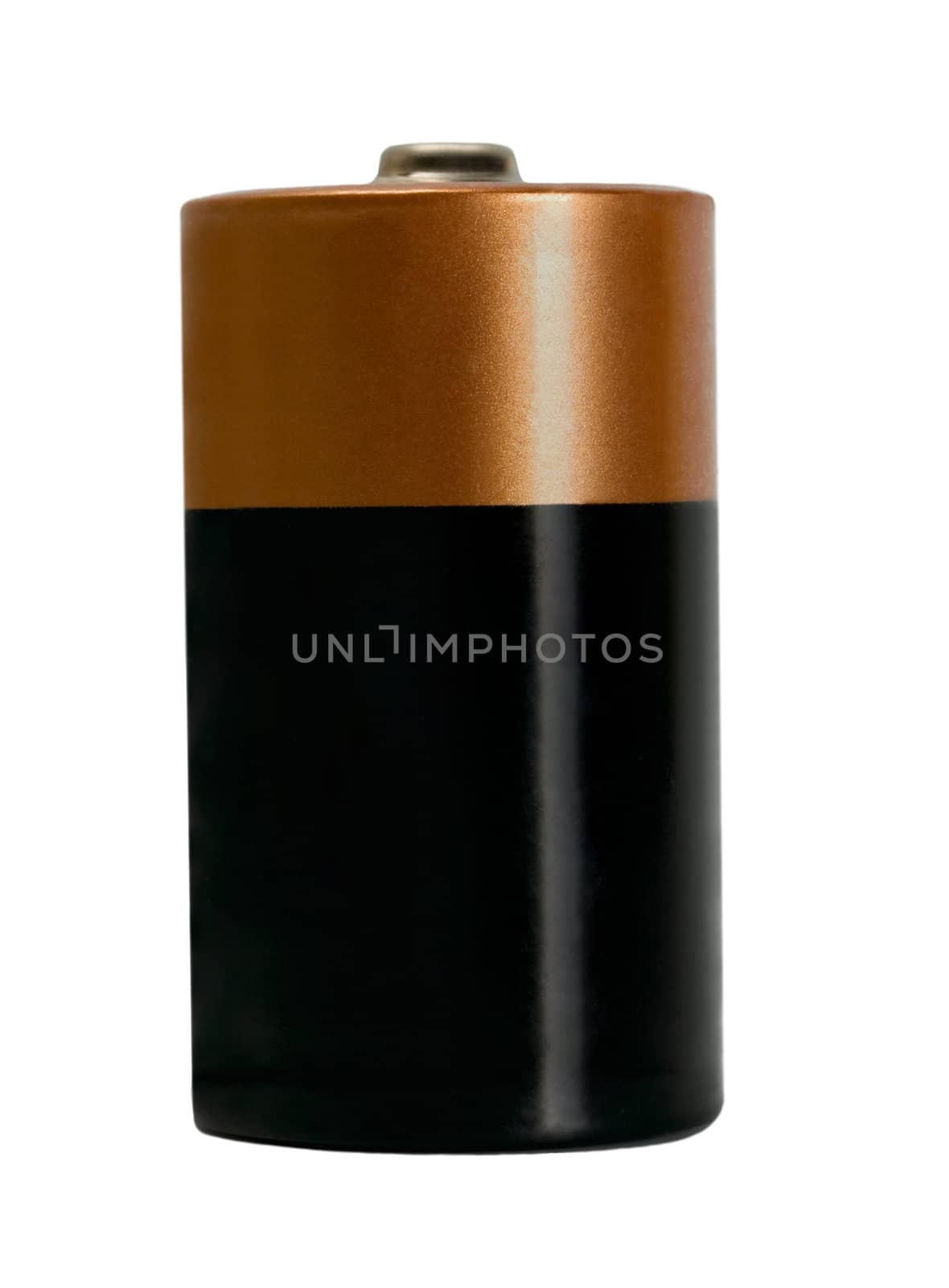 Battery isolated on white background