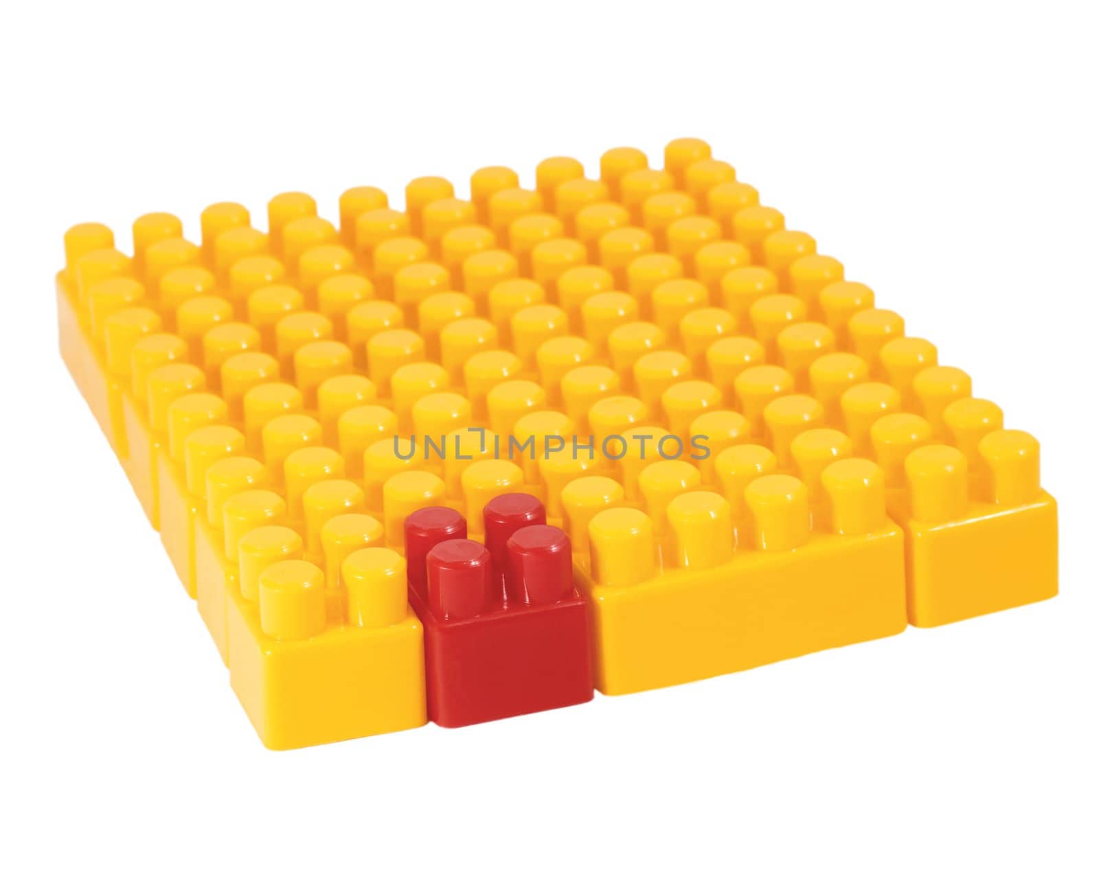 toys block concept leader strategy isolated on white background