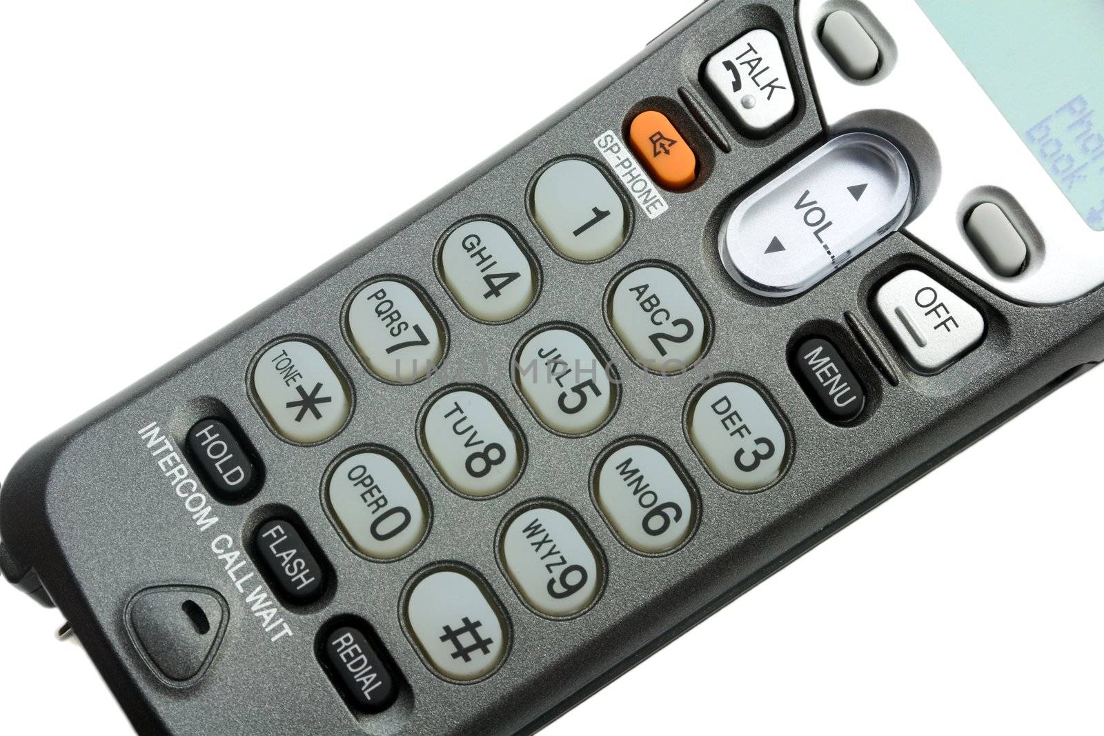 Telephone keypad isolated on white background