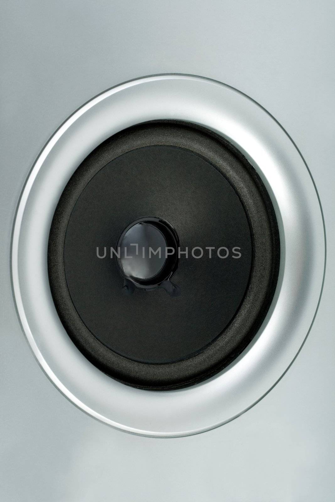 audio music sound speaker subwoofer grey background
