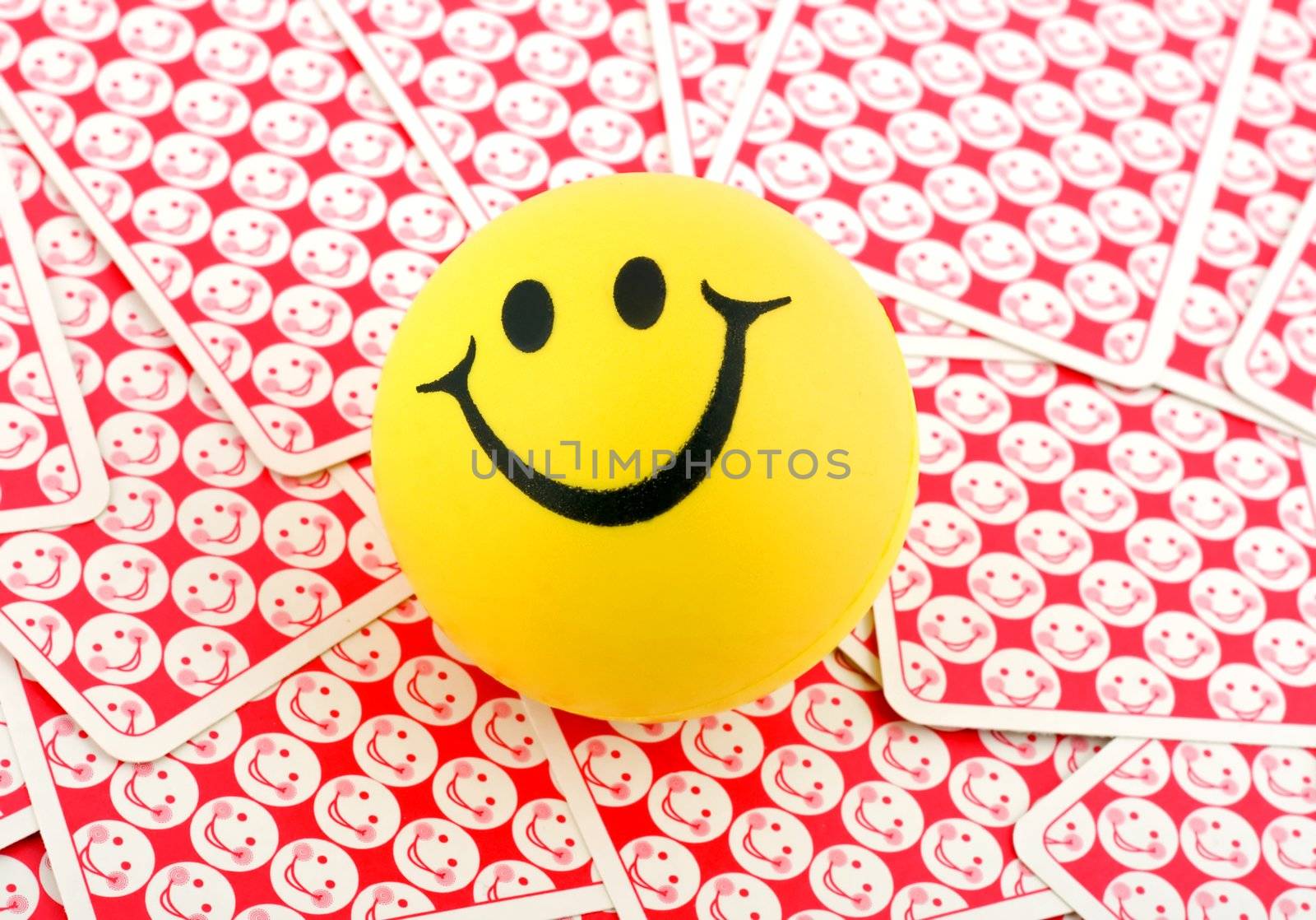 smile in smiling cards close-up background