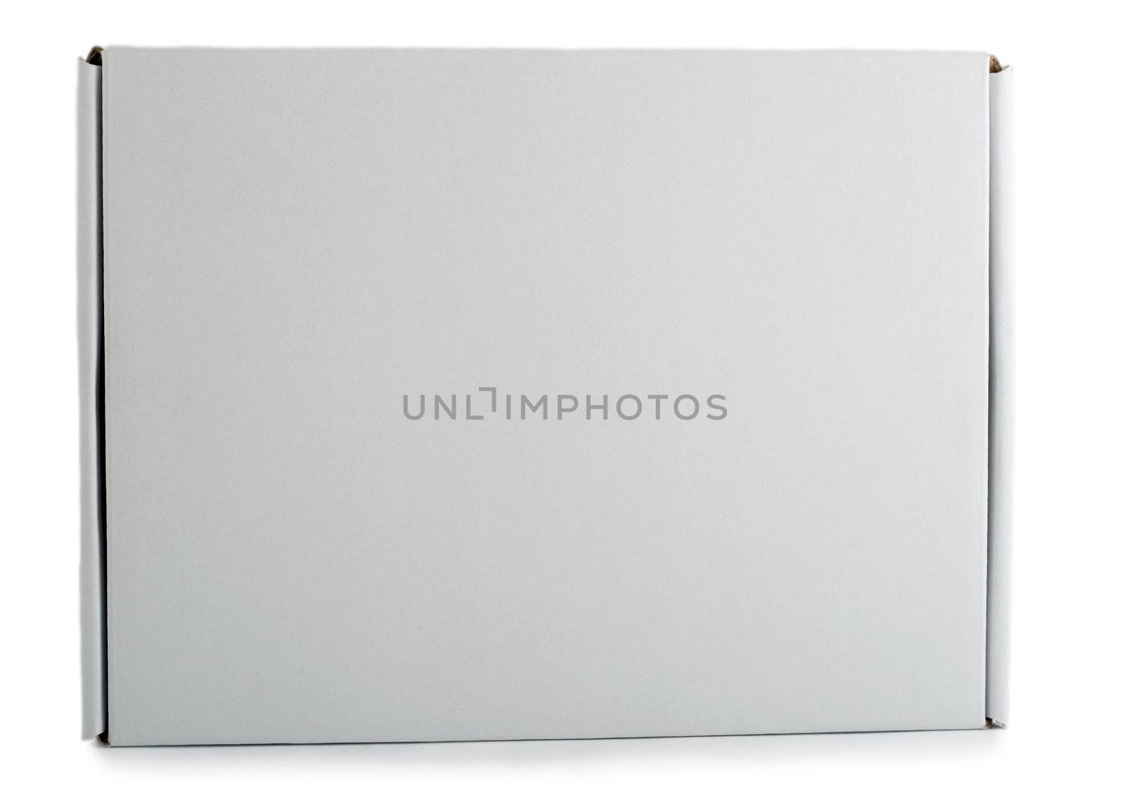 pizza cardboard box on white background