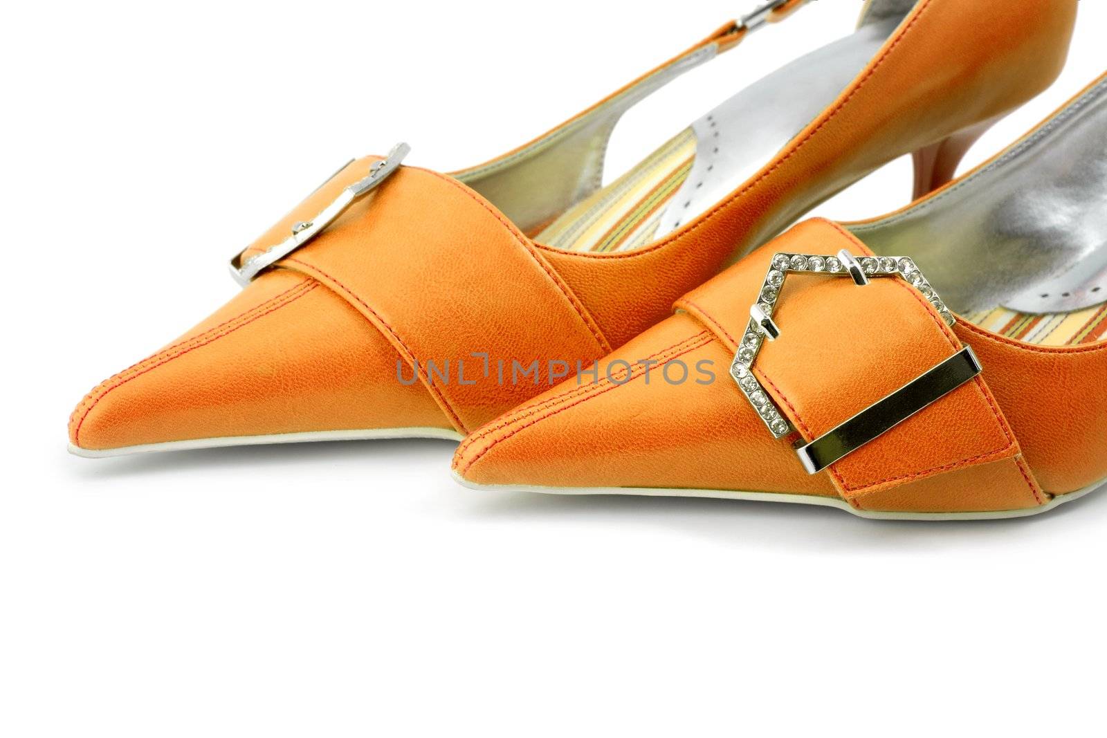 glamour shoes isolated on a white background.