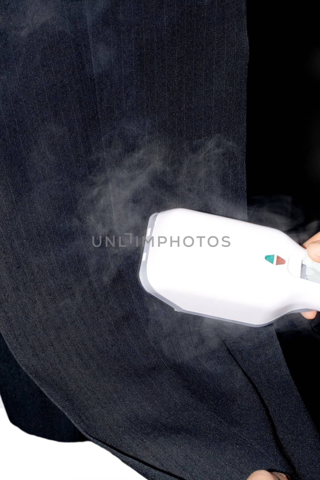 flat-iron dry steam treatment suit ,close-up background
