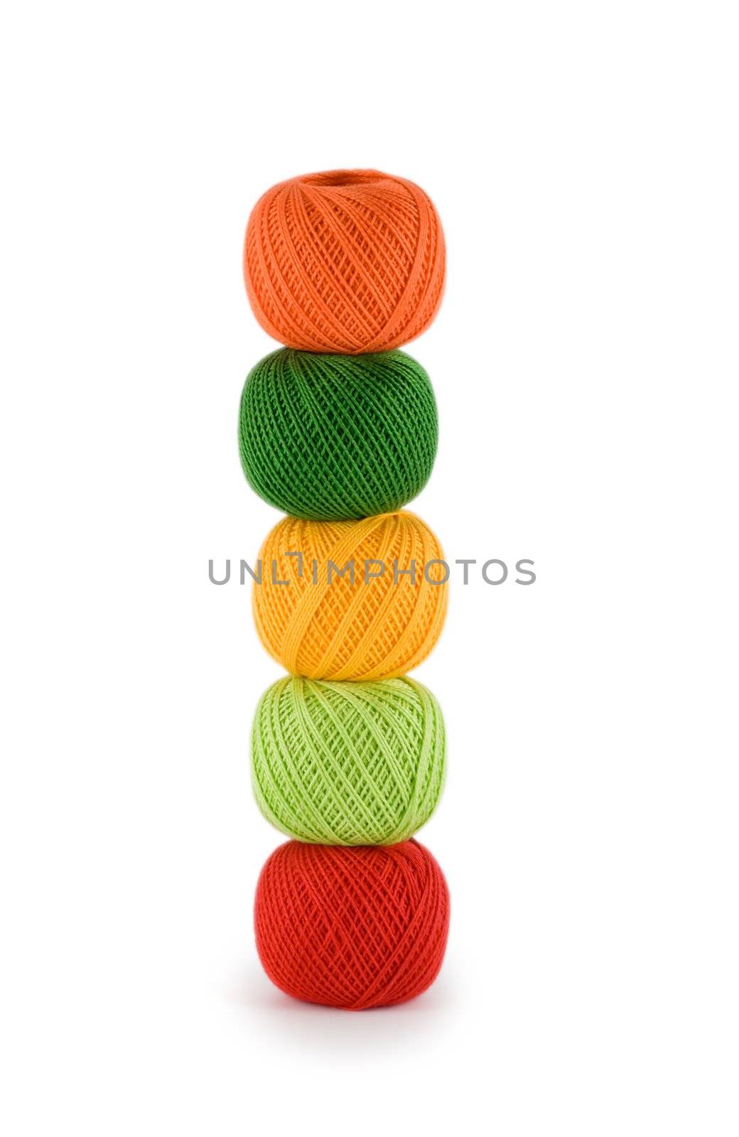 embroidery threads ,isolated on white background.