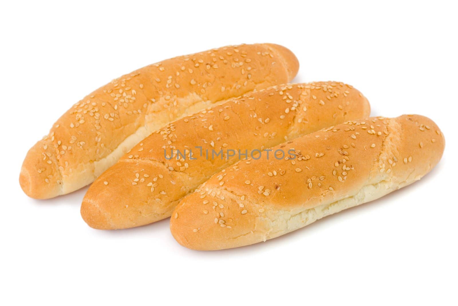 bun dessert ,isolated on a white background