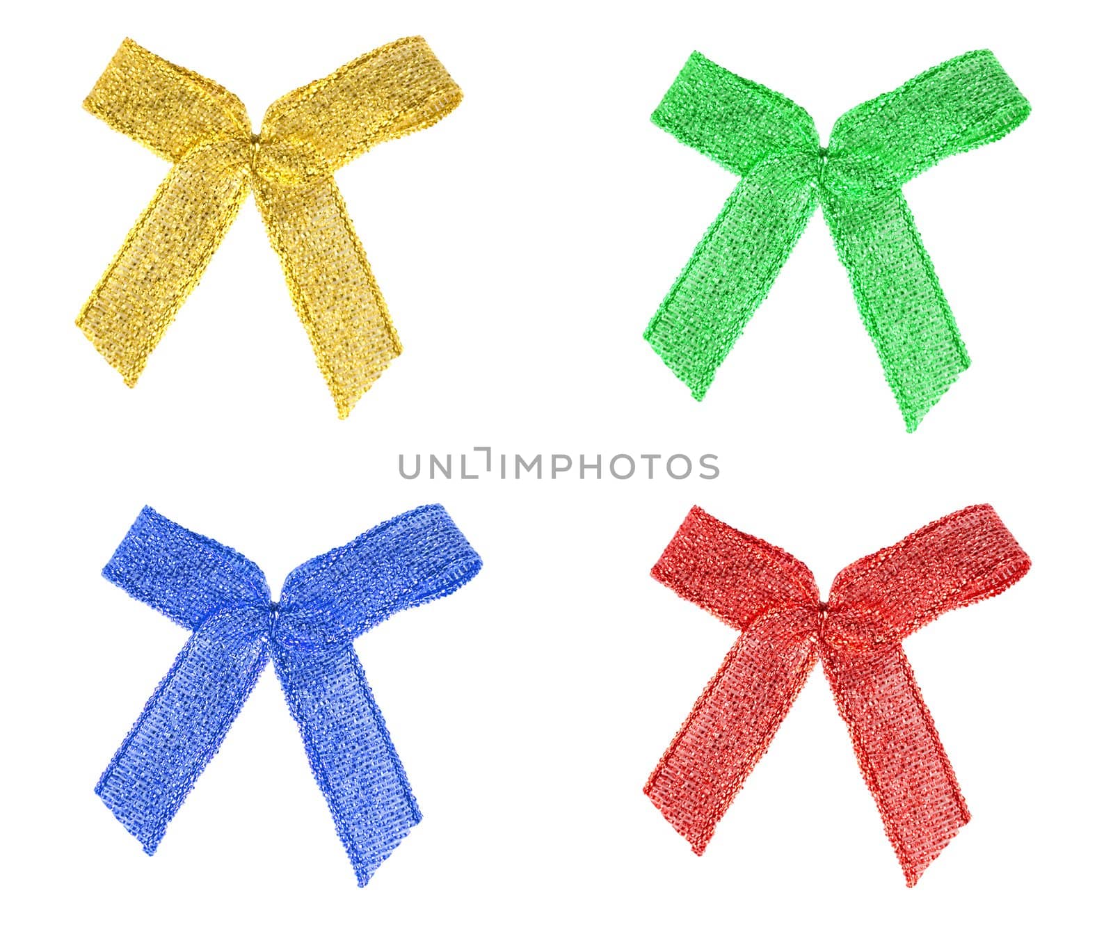 bow gift isolated on white background