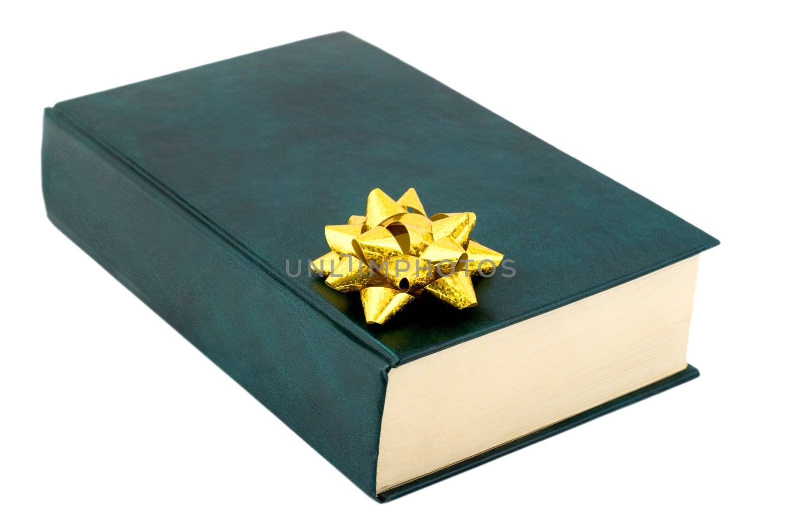 book gift , close-up isolated on white background