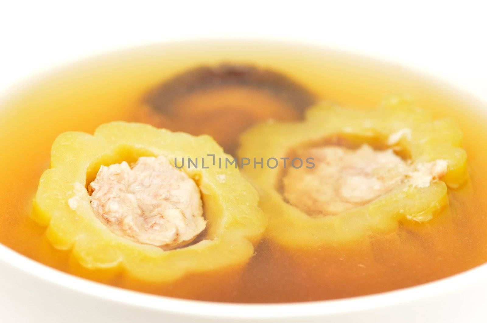 Bitter Soup with Pork and mushroom 