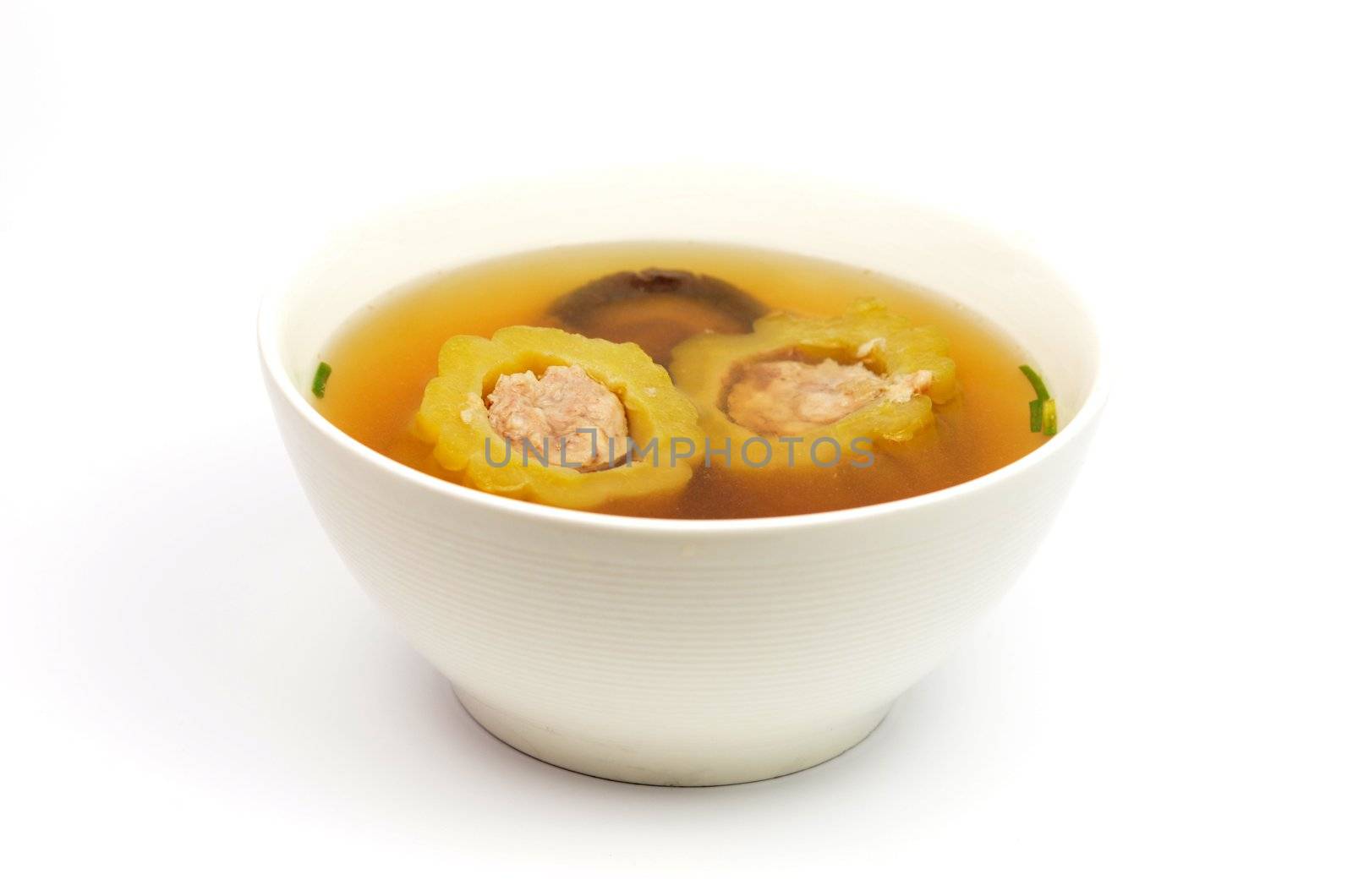 Bitter Soup with Pork and mushroom 