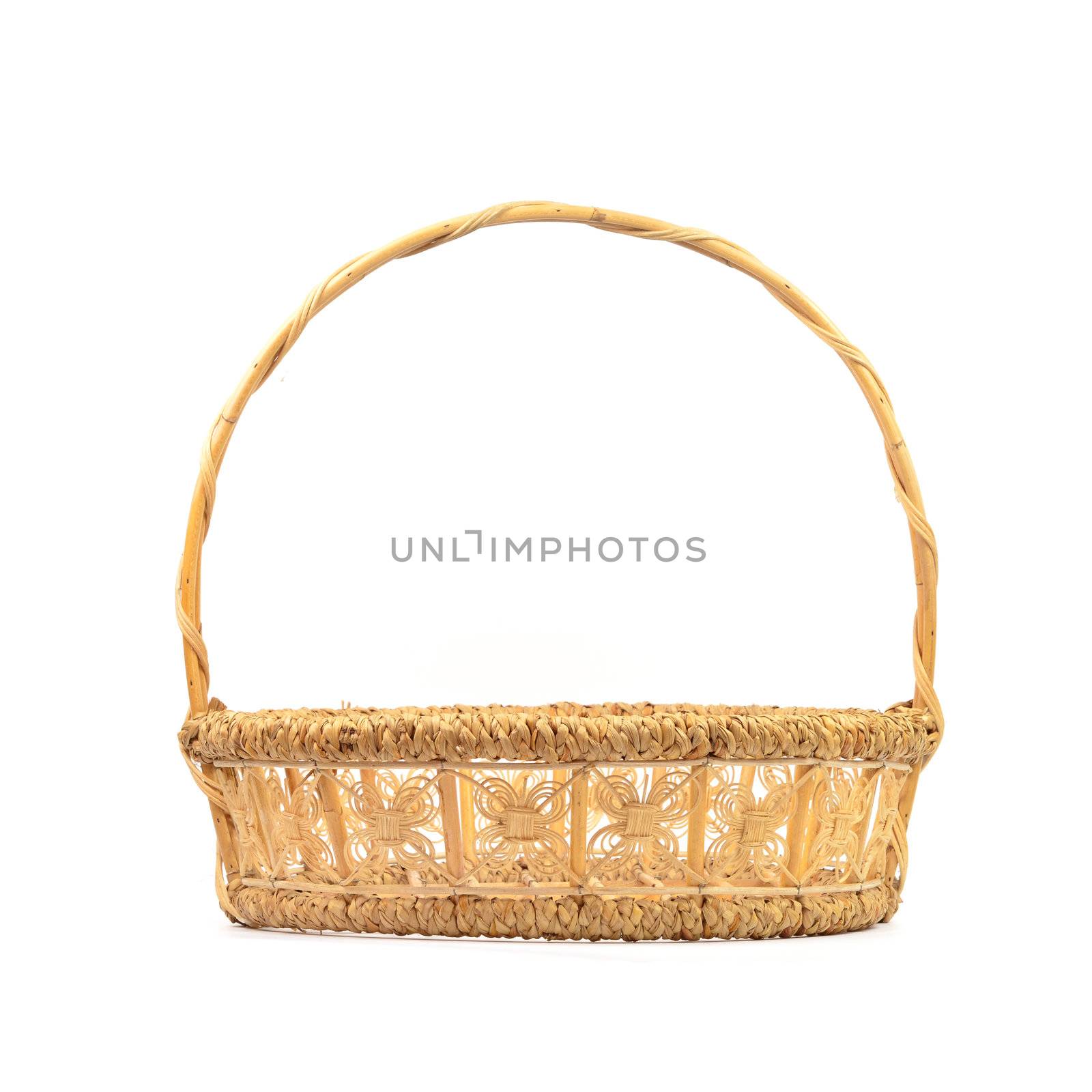 basket made from bamboo and reed