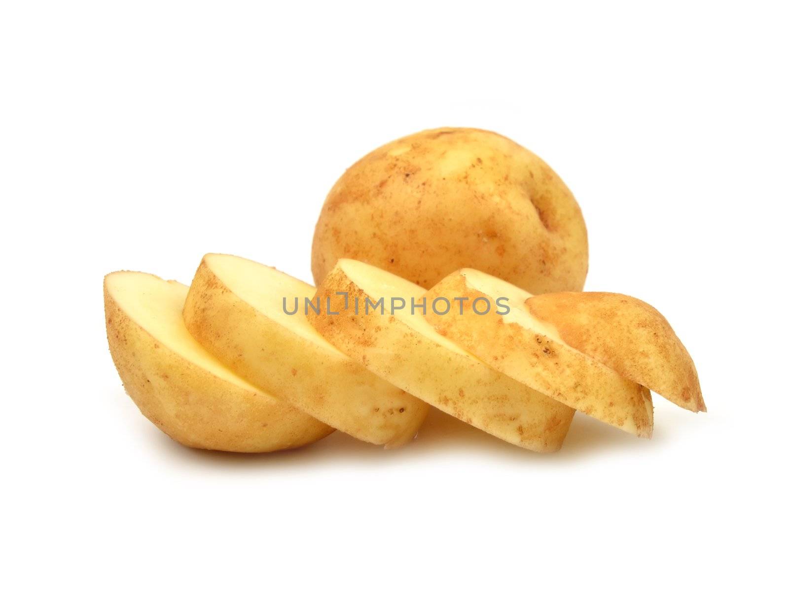 potato isolated on white background