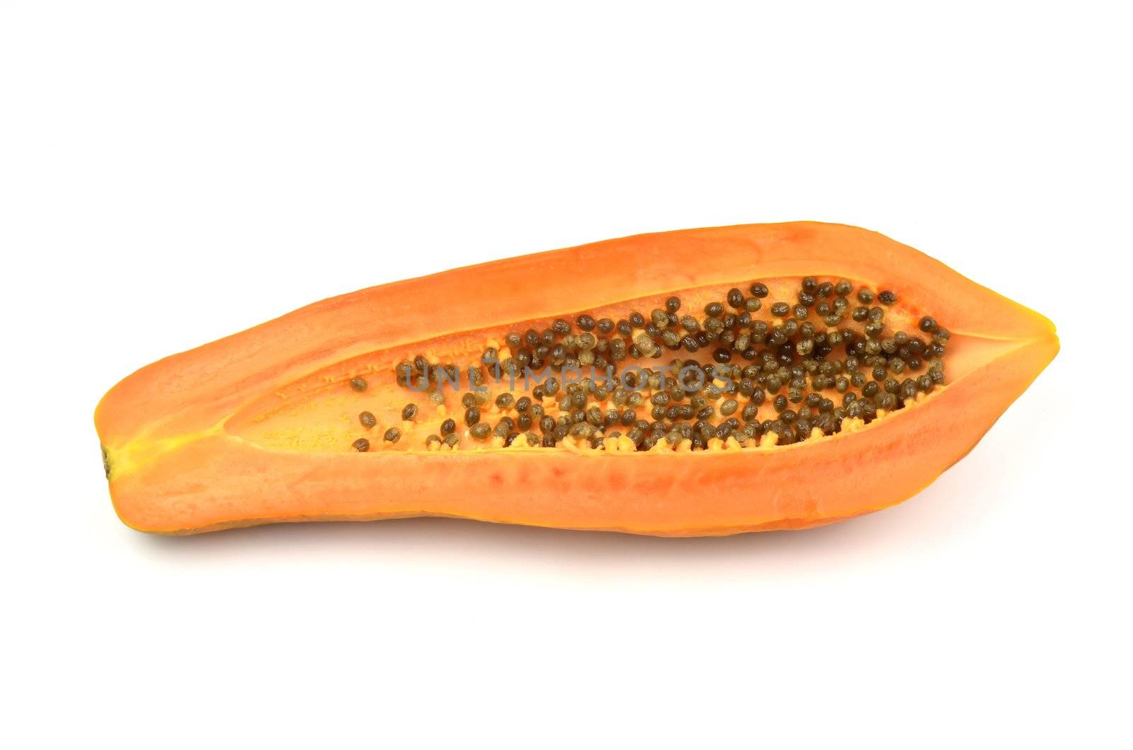 Papaya isolated on white background 