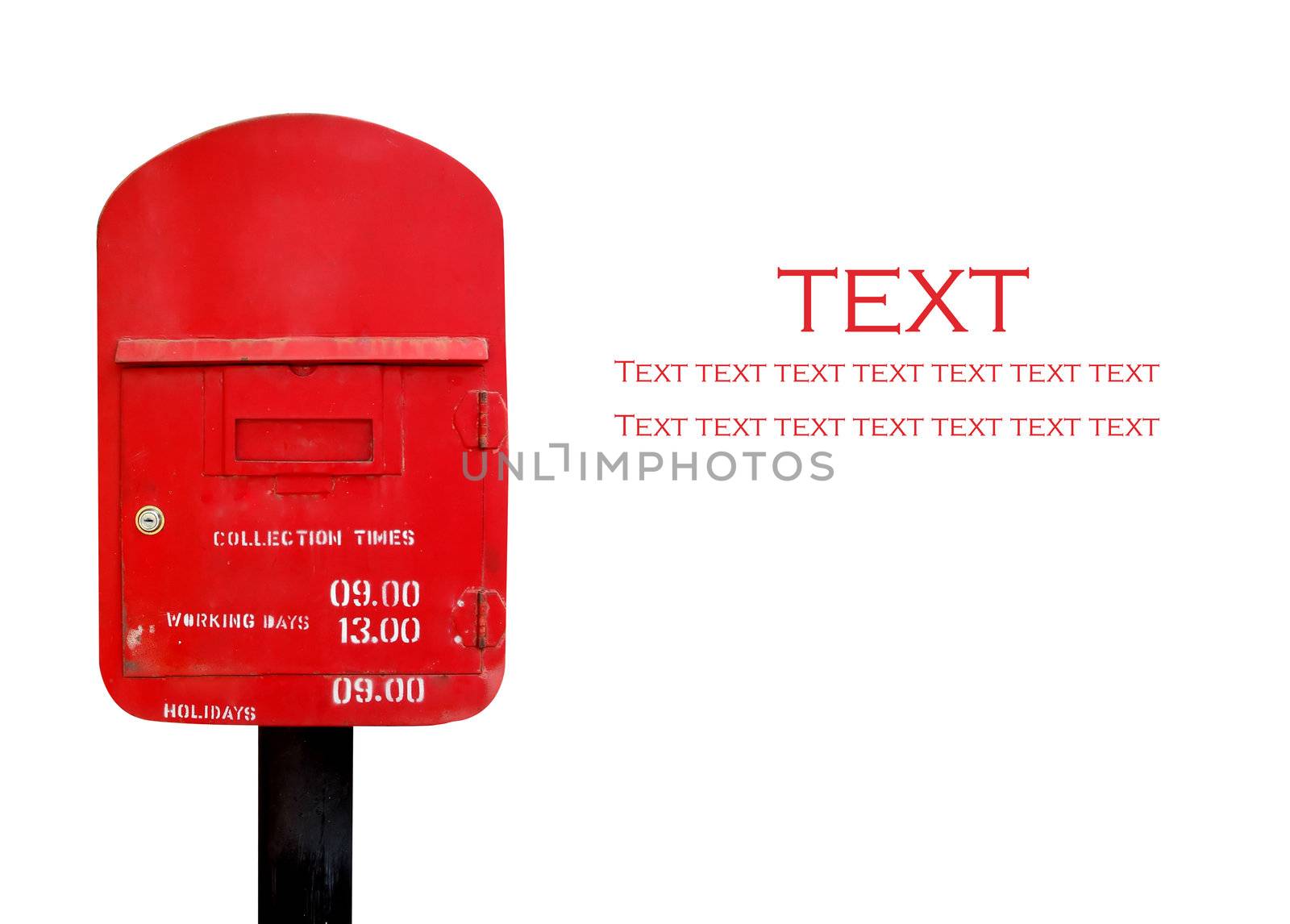 postbox isolated