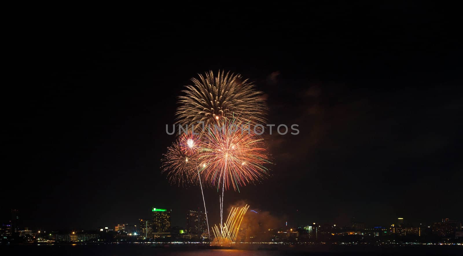 International Fireworks Competition at Pattaya,Thailand
