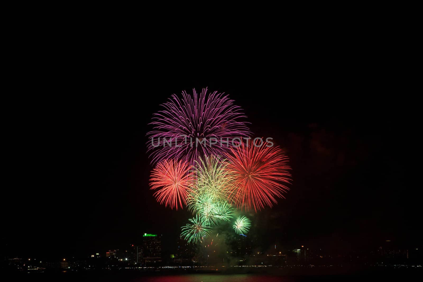 International Fireworks Competition at Pattaya,Thailand