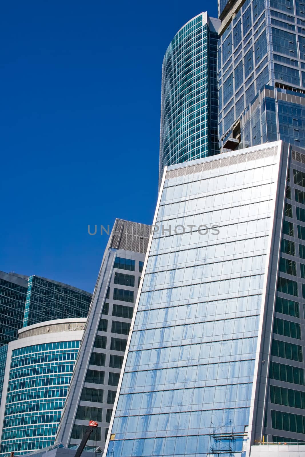 Modern skyscrapers in the business center, Moscow city, Russia