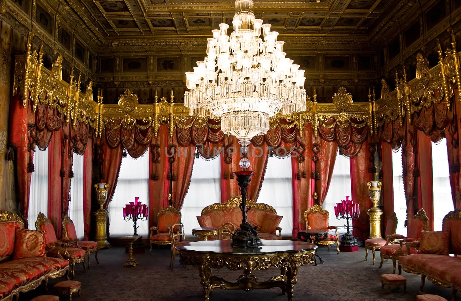 Dolmabahce palace interior, Istanbul, Turkey