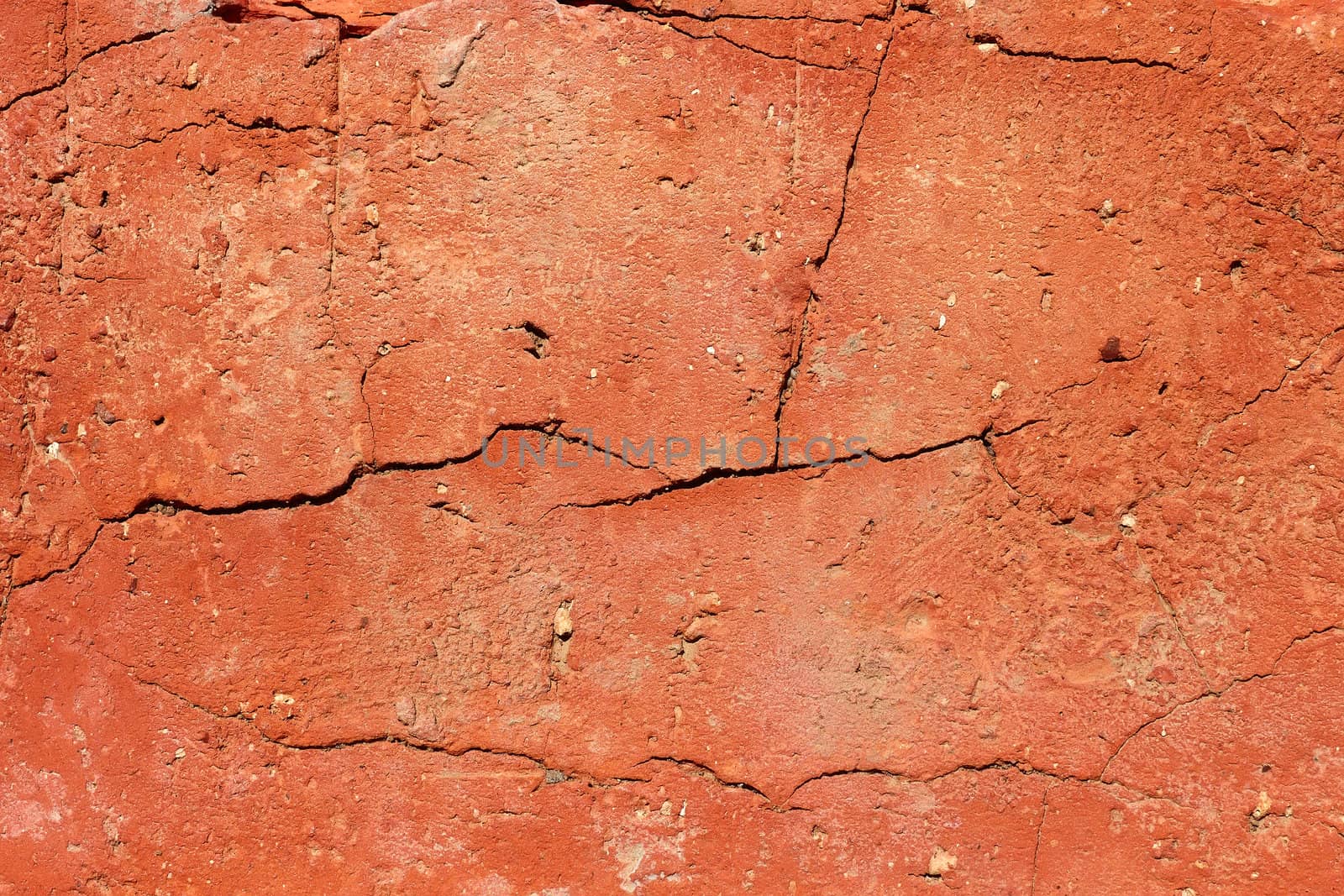 Fragment of a brick as a texture close up