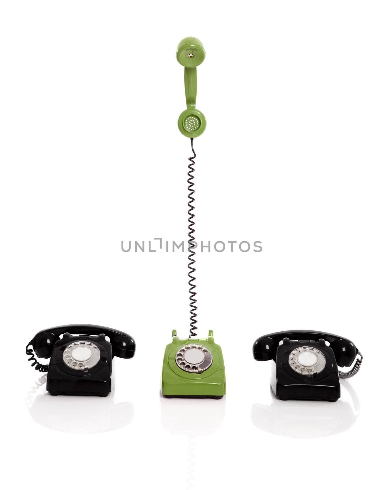 Vintage phones by Iko