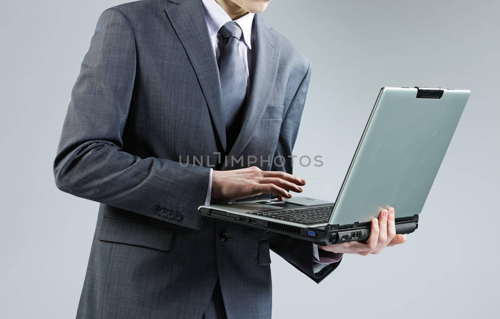 Businessman with Laptop