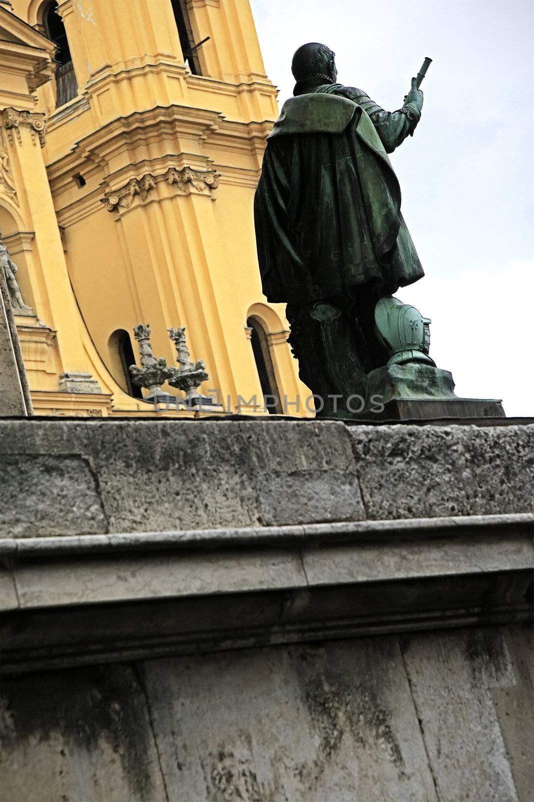 An image of the famous Feldherrnhalle in Munich Bavaria Germany