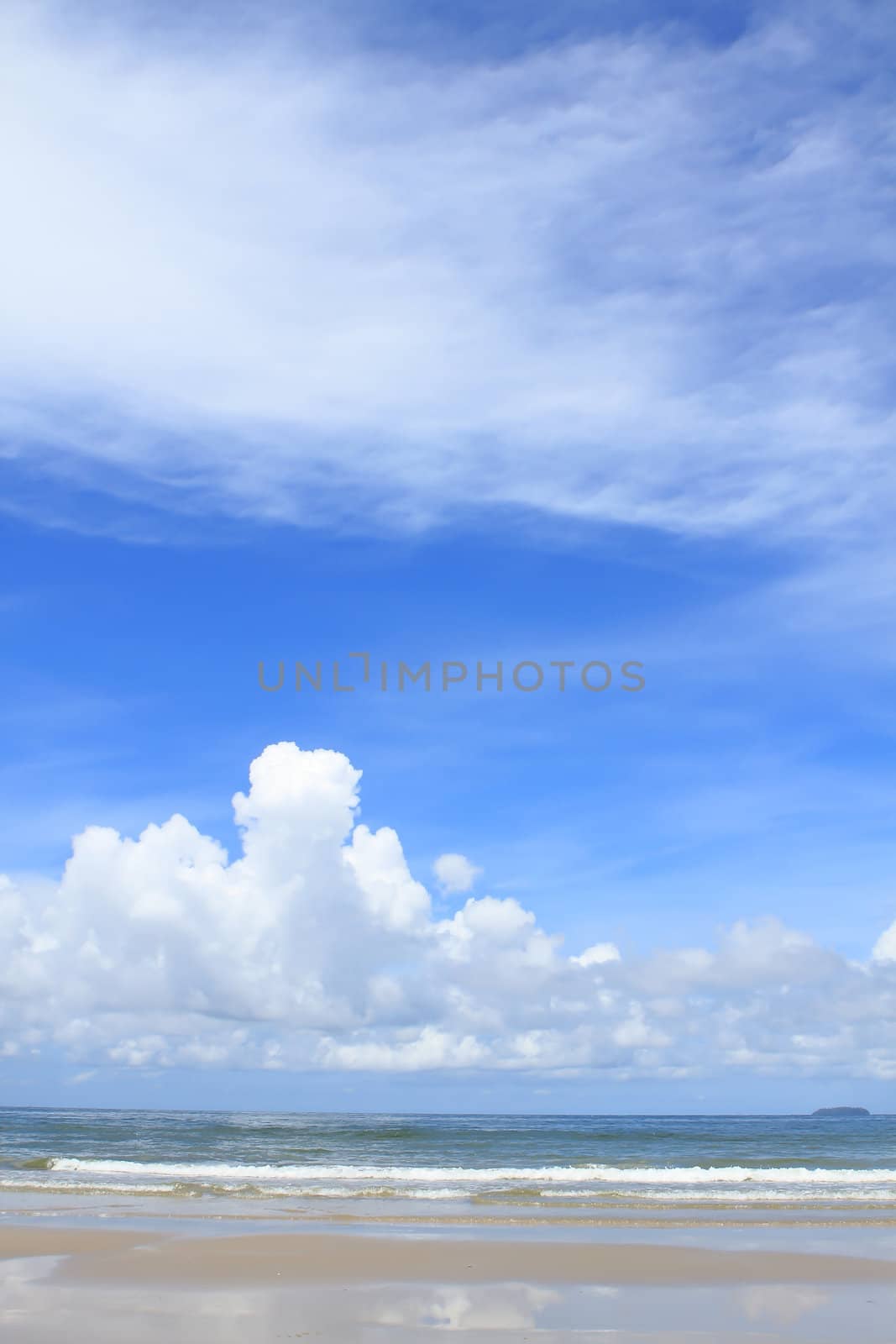 beach and beautiful tropical sea 
 by rufous