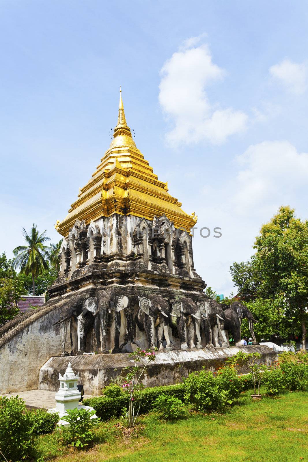 Wat Chiang Man temple in Chiang Mai, Thailand.